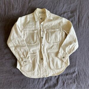 Shaina Mote Cream Utility Jacket/ Work Shirt - Women